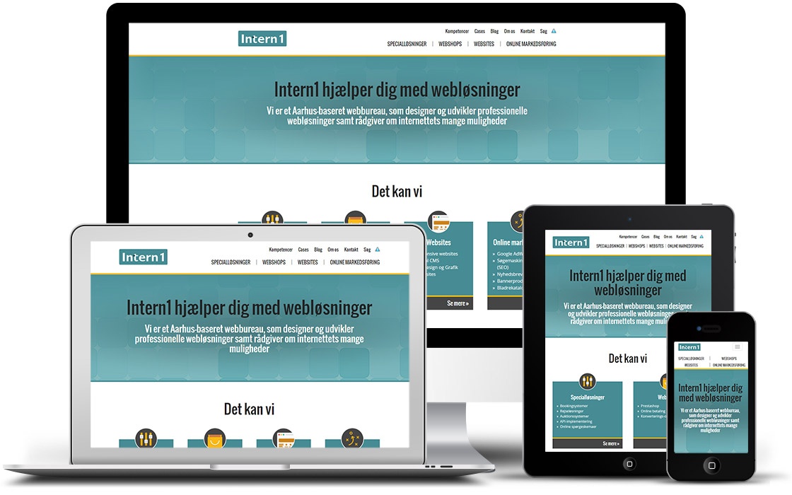 Vores eget responsive website